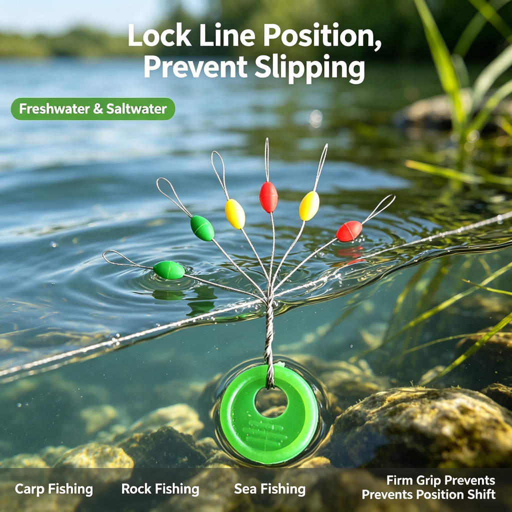 Fishing Stopper Beads Anti-slip Line Positioning Beans, Fishing Tackle Accessory for Freshwater & Saltwater Angling 电商主图提示词生成 (27)