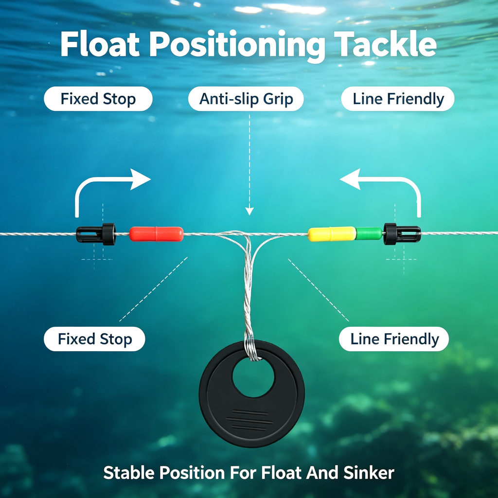 Fishing Stopper Beads Anti-slip Line Positioning Beans, Fishing Tackle Accessory for Freshwater & Saltwater Angling 电商主图提示词生成 (28)